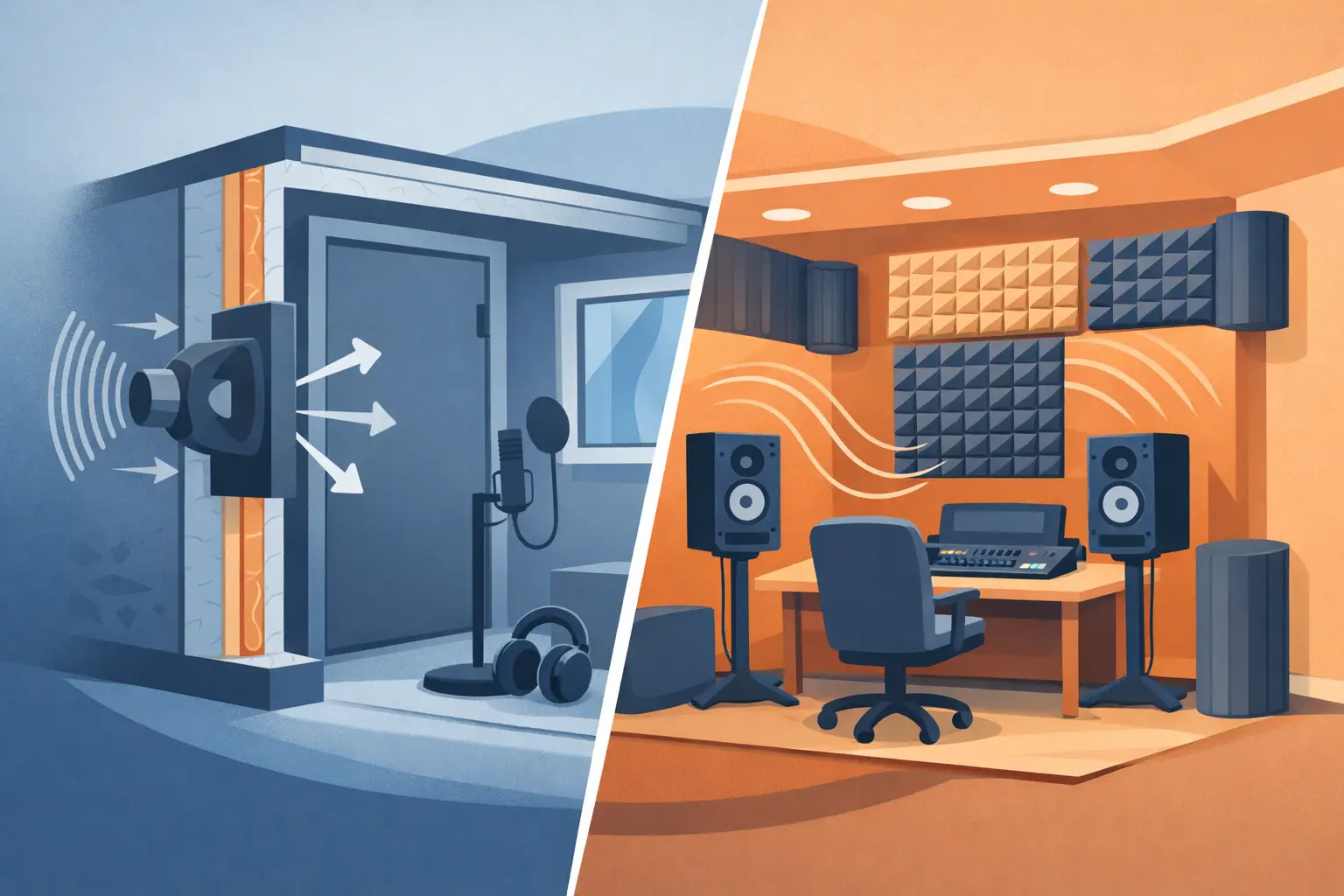 Soundproofing vs Acoustic Treatment Explained