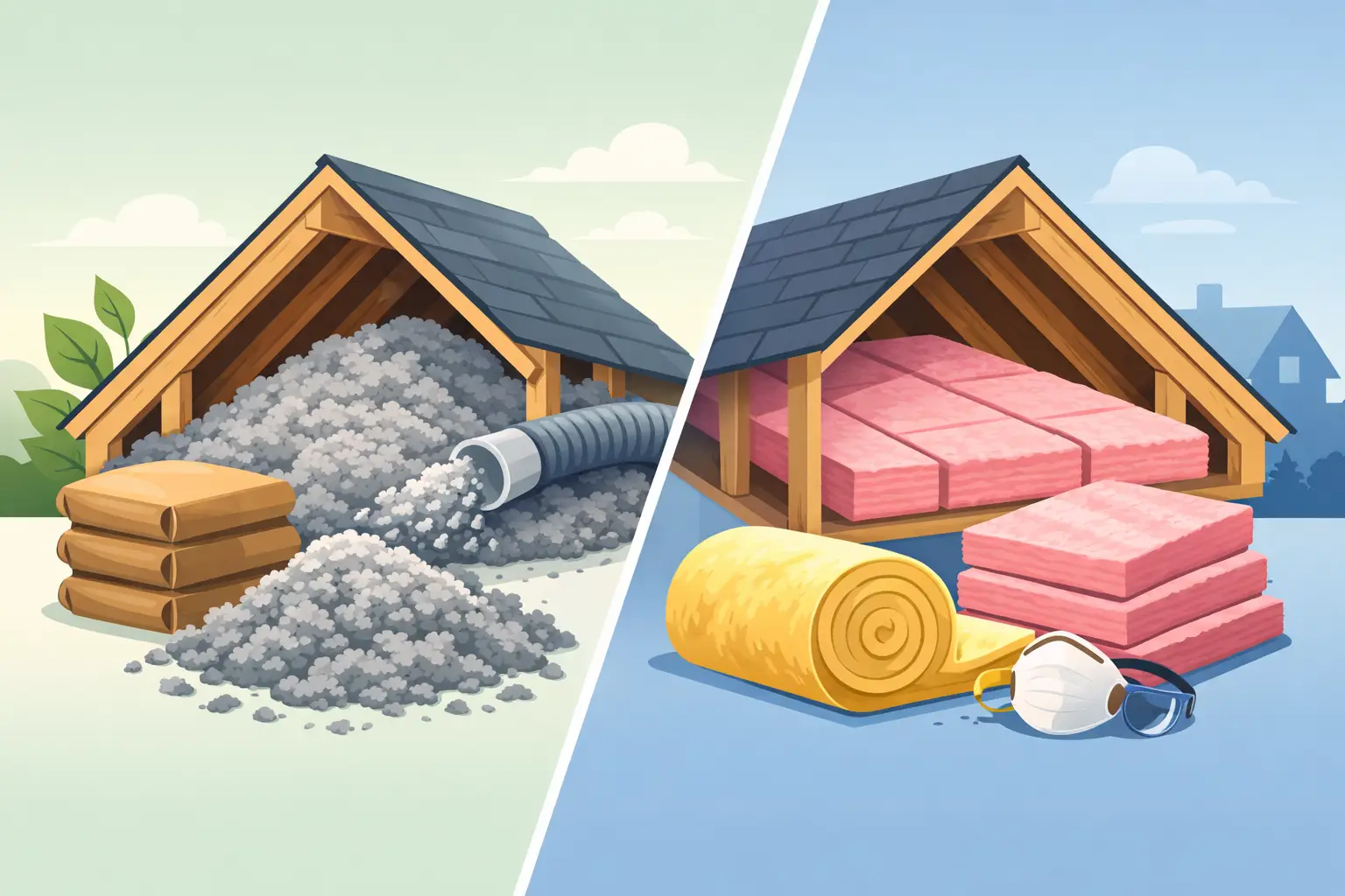 Cellulose Insulation vs Fiberglass