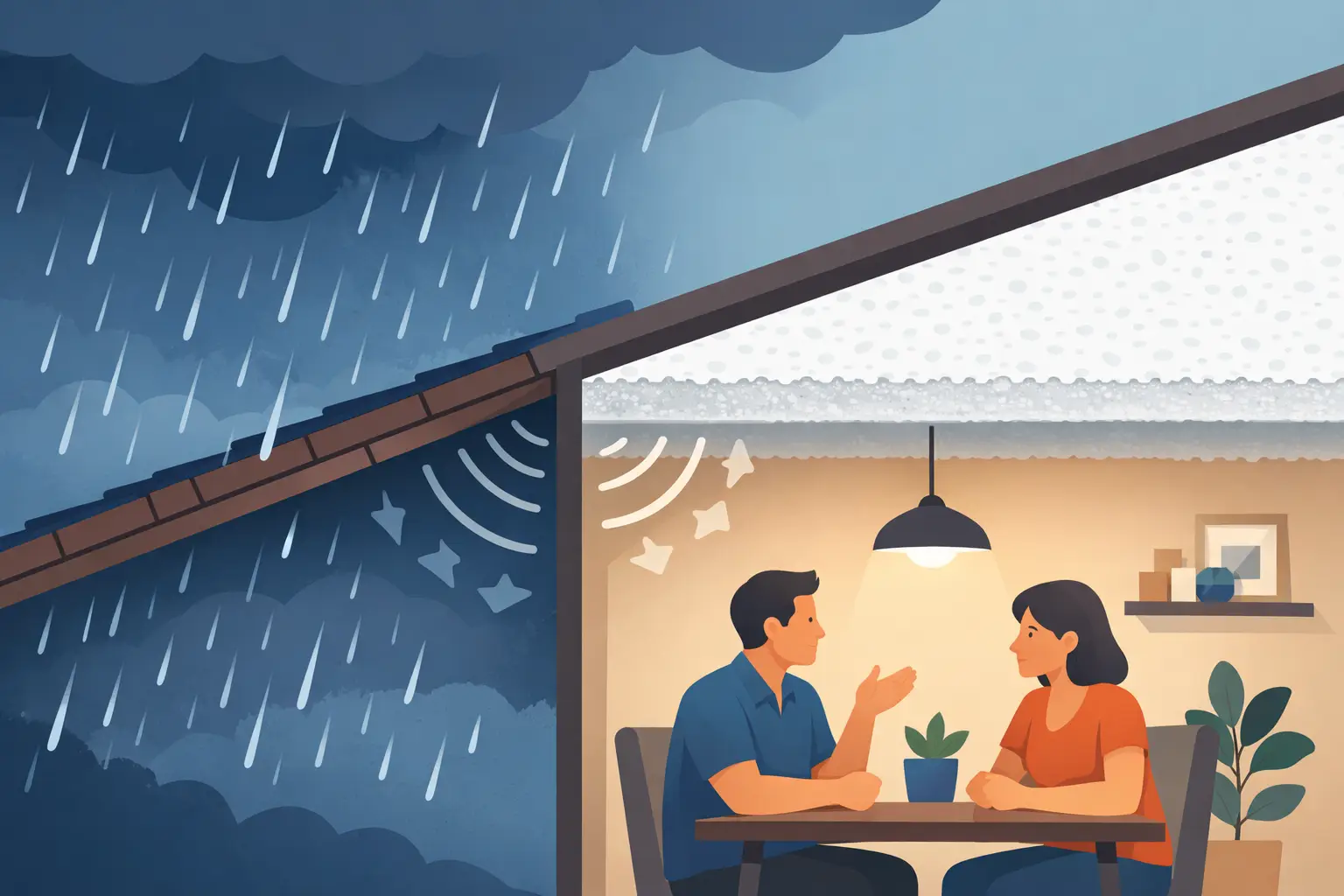 Does Acoustic Spray Reduce Rain Noise?