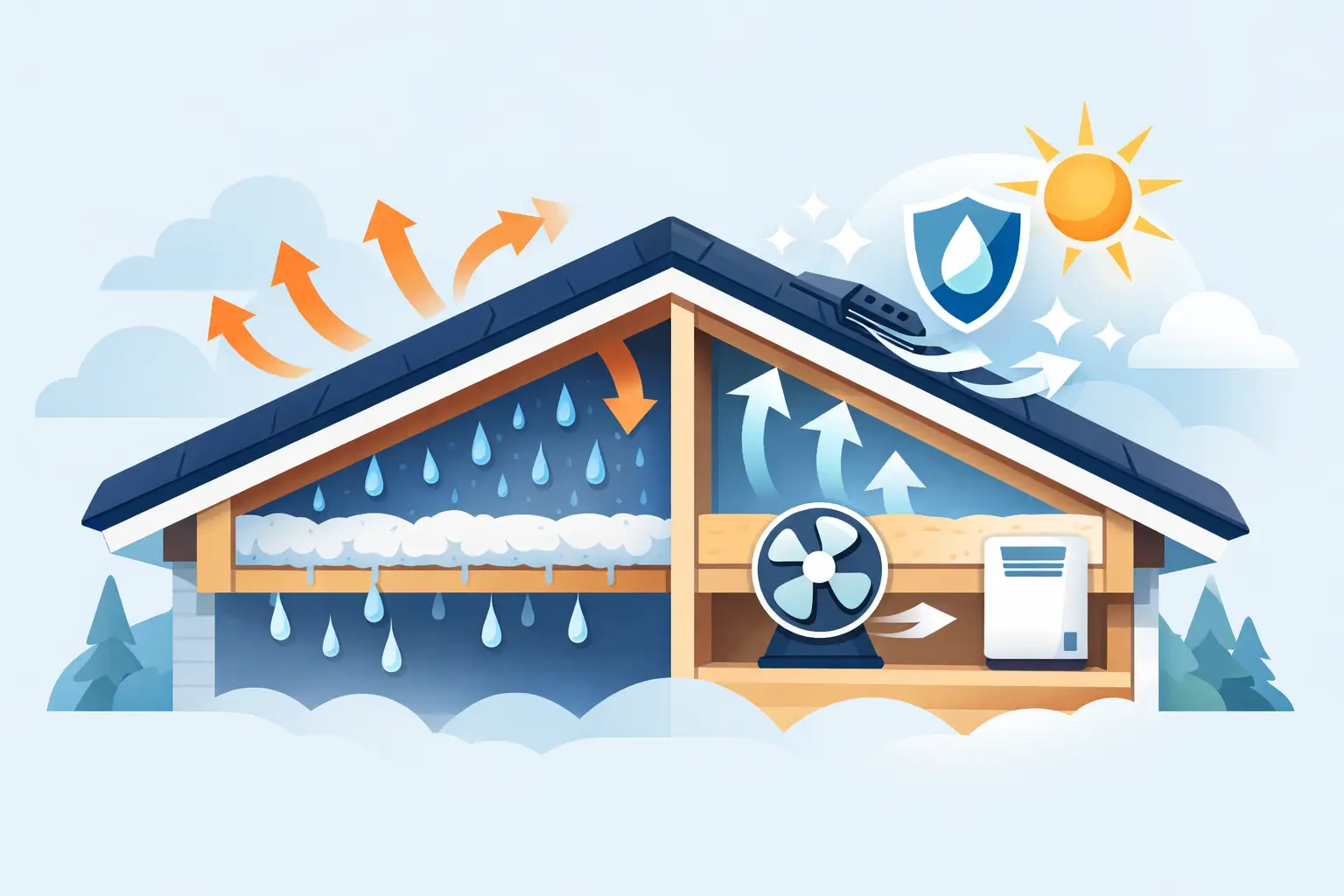 How to Stop Roof Condensation for Good