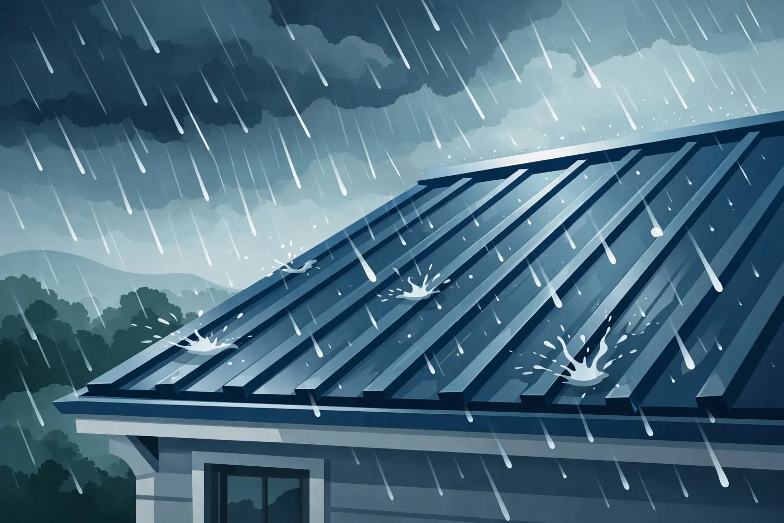 Why Do Metal Roofs Sound Loud in Rain?