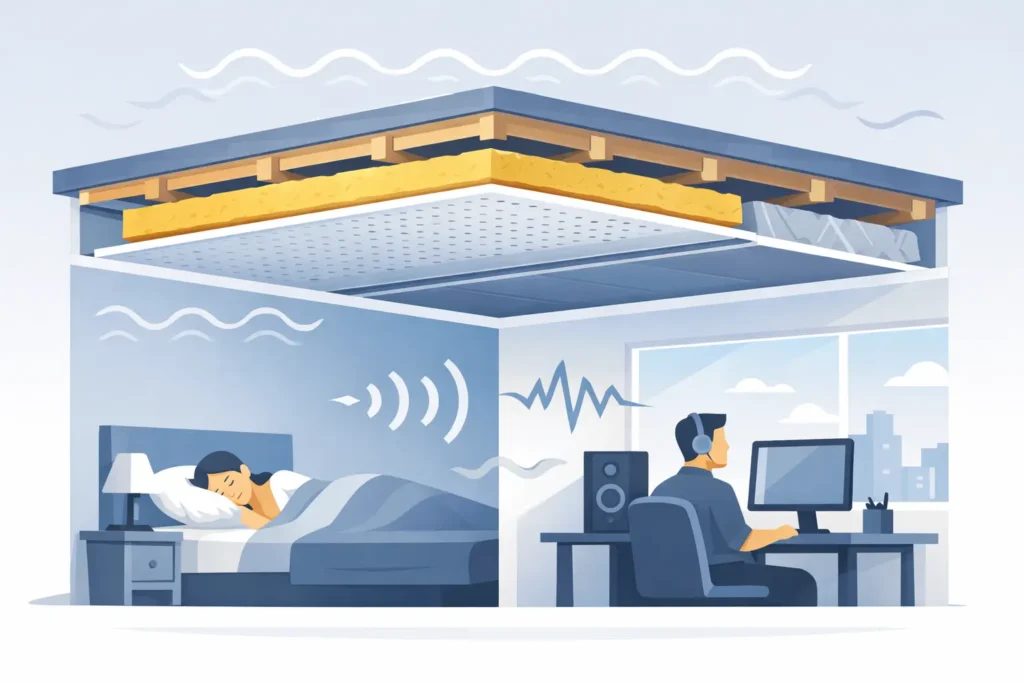 Best Ceiling Insulation Materials for Noise Control