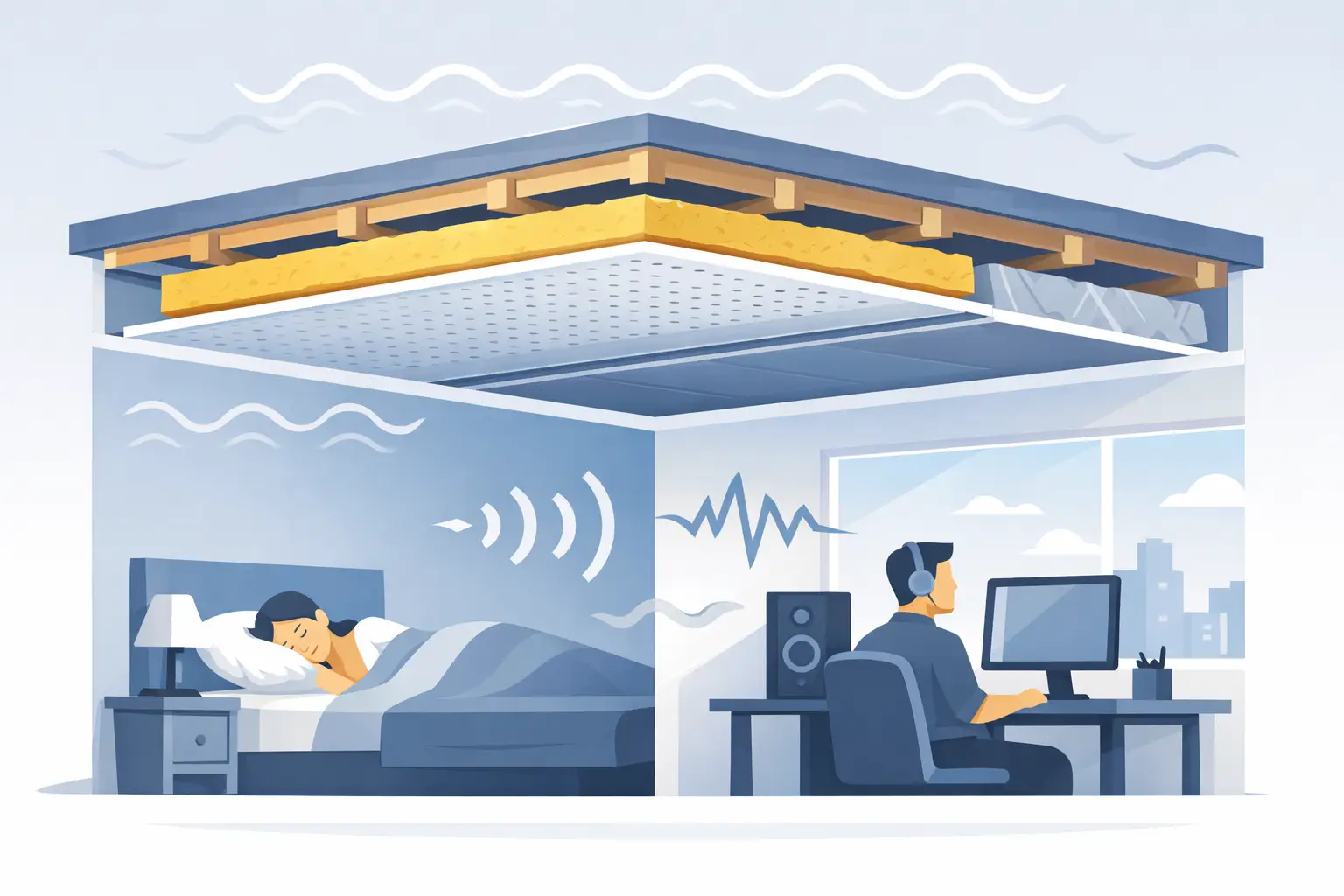 Best Ceiling Insulation Materials for Noise Control
