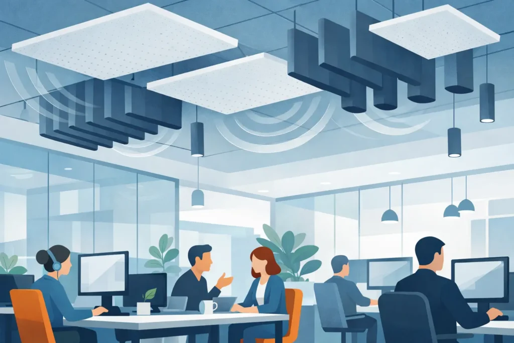 Ceiling Soundproofing for Open Offices That Works