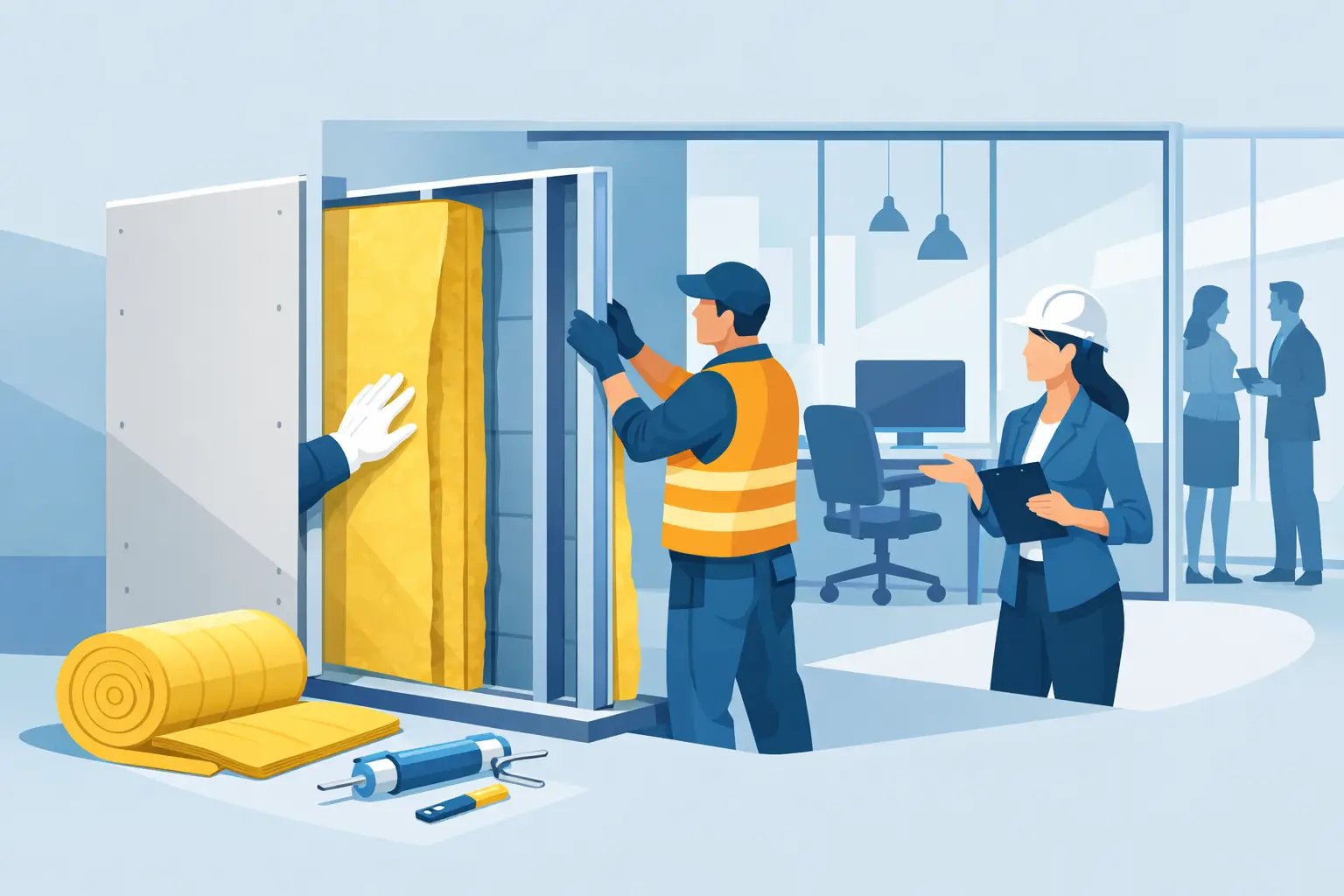 How to Insulate Office Partitions Right