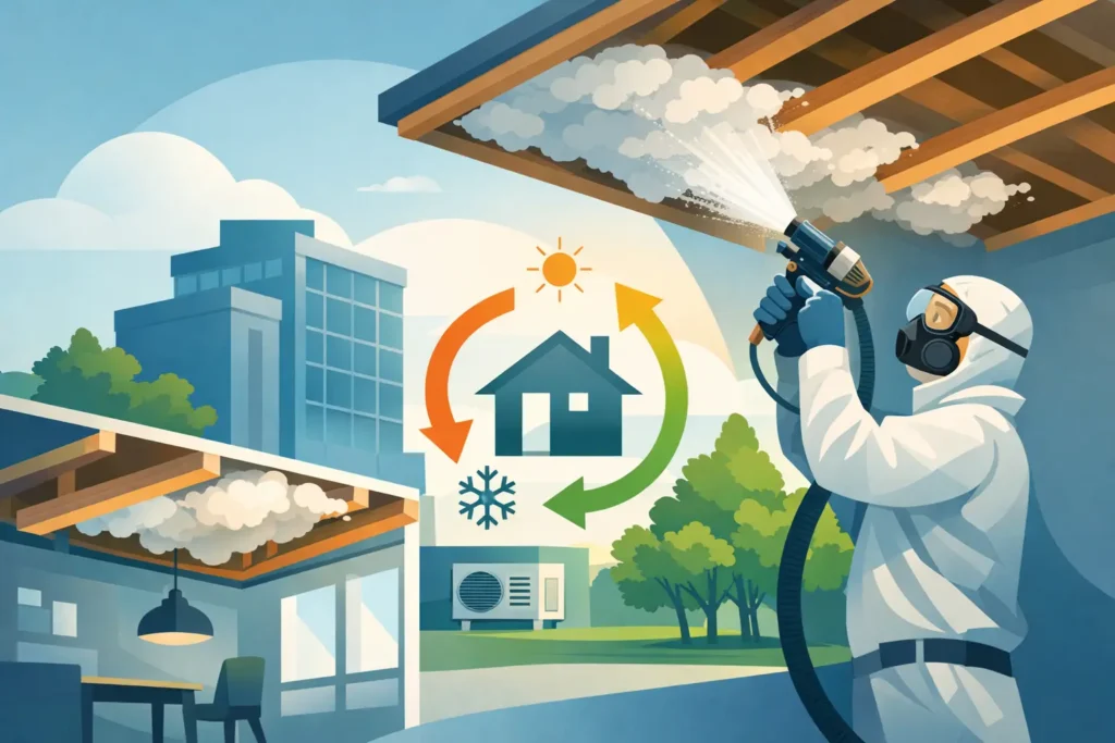Ceiling Spray Insulation Benefits for Better Buildings