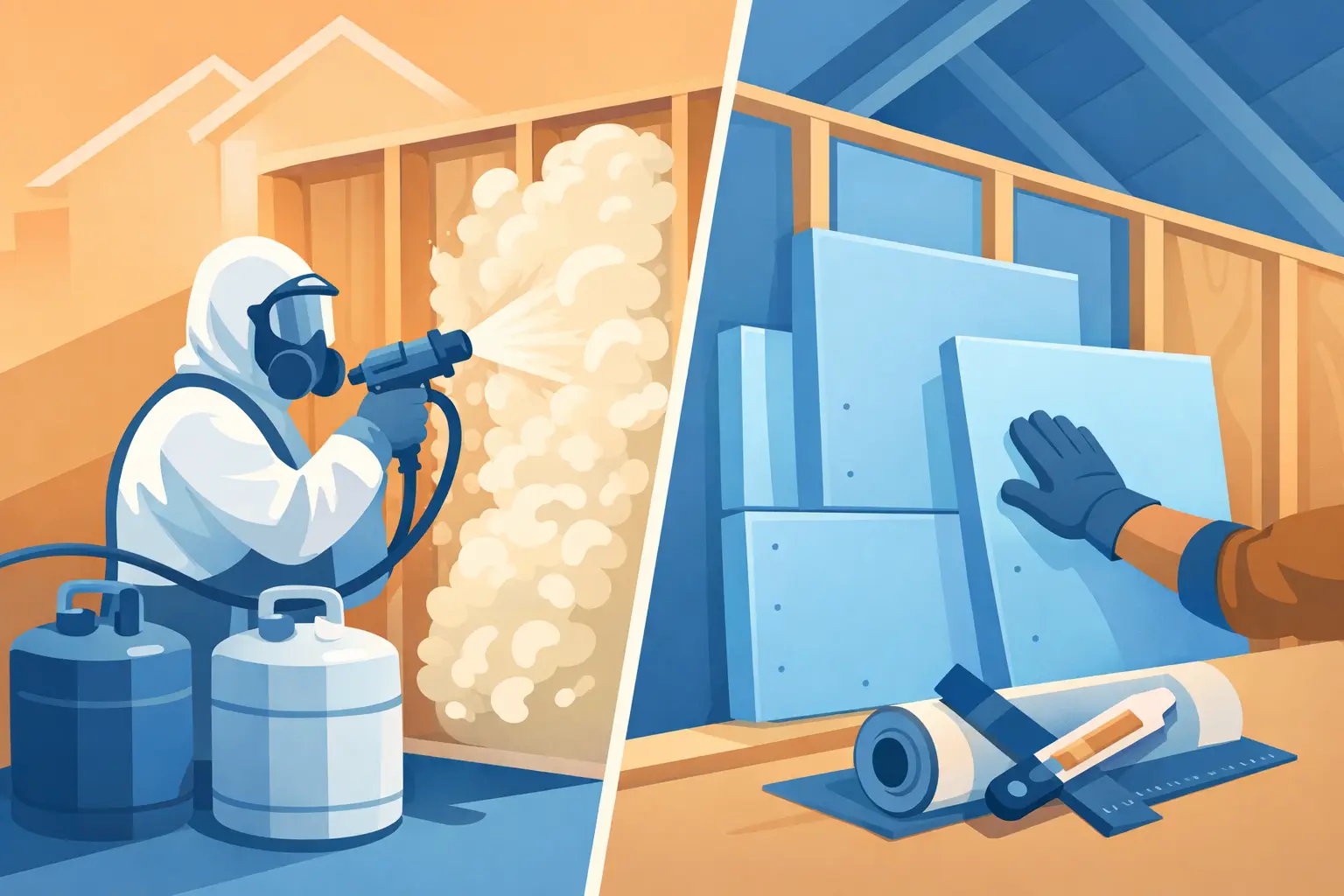 Spray Insulation vs Foam Board: Which Fits?