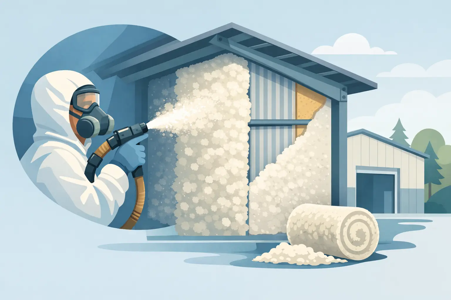 Sprayed Cellulose for Metal Buildings Explained