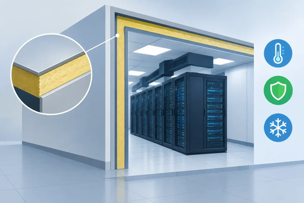 Data Center Insulation Example for Critical Rooms