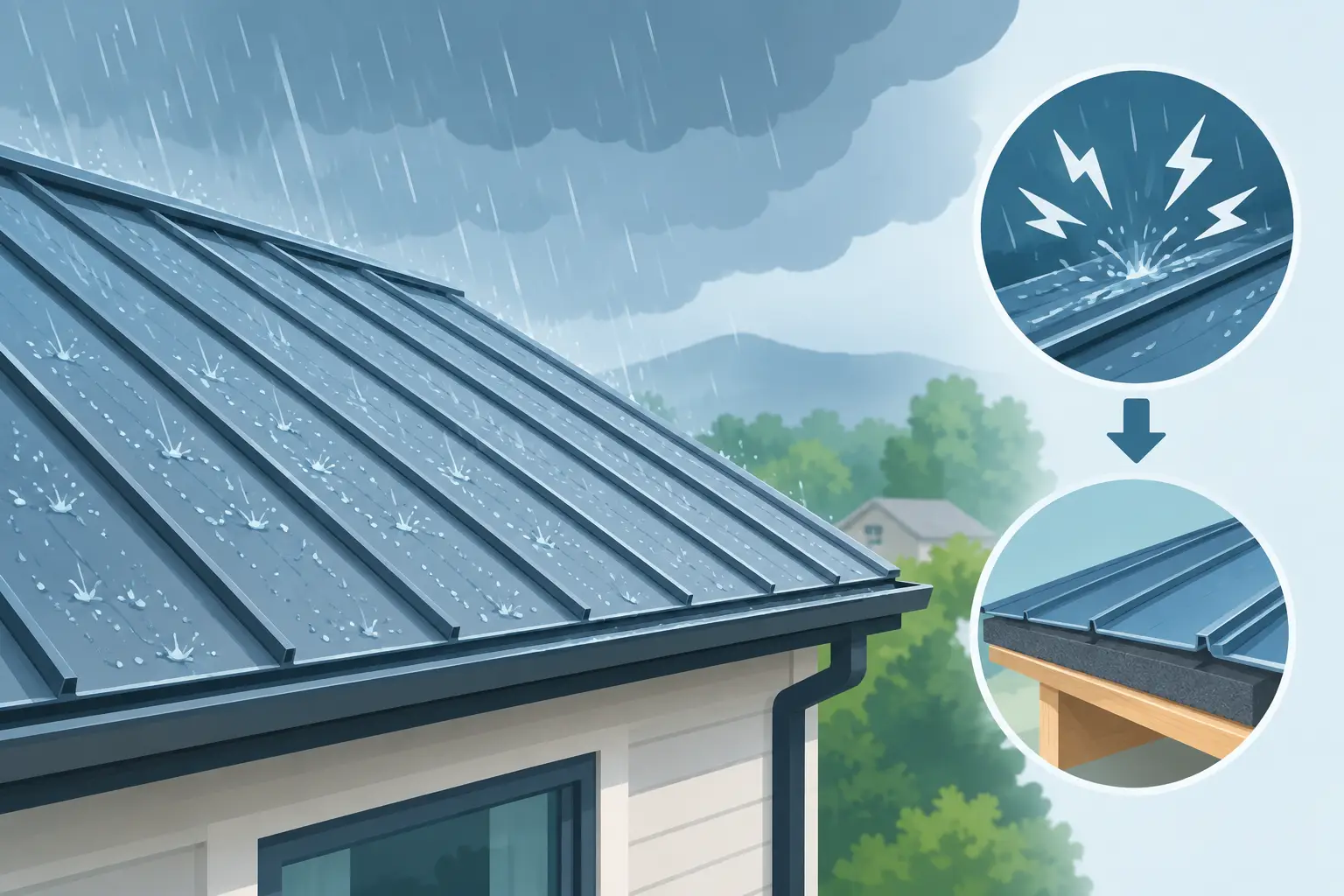 Rain Noise on Metal Roofs: Causes and Solutions