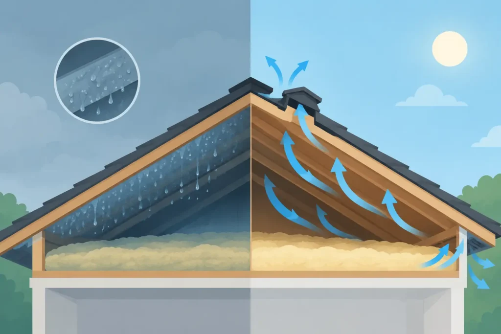 Condensation Control vs Roof Ventilation