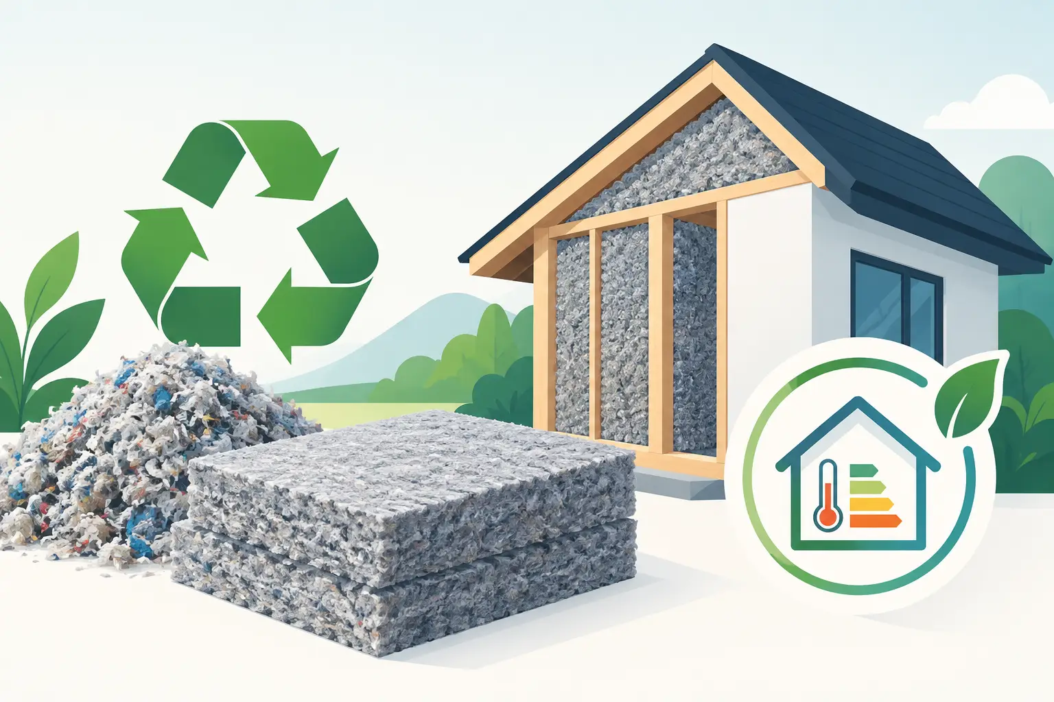Recycled Insulation Performance Review for Buildings